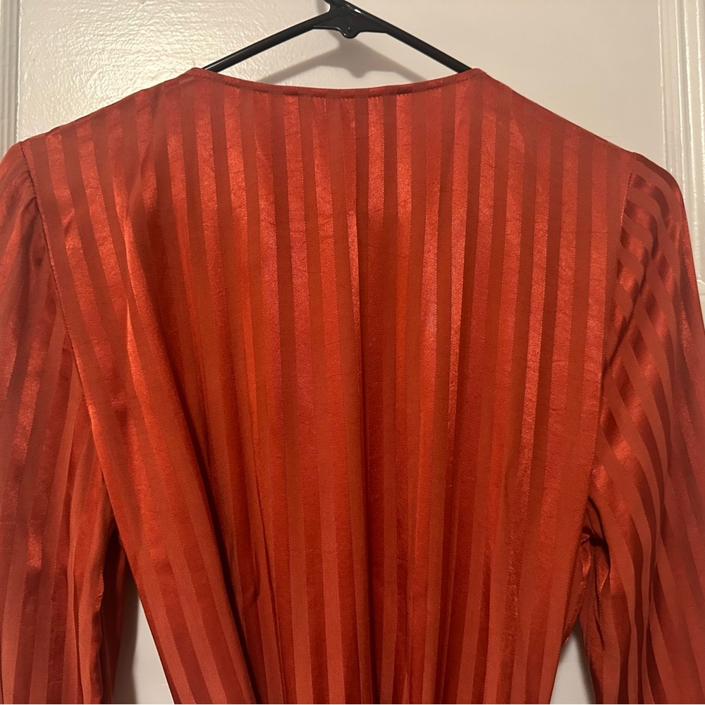Madewell Rust Long Sleeve Dress - Picture 12 of 15